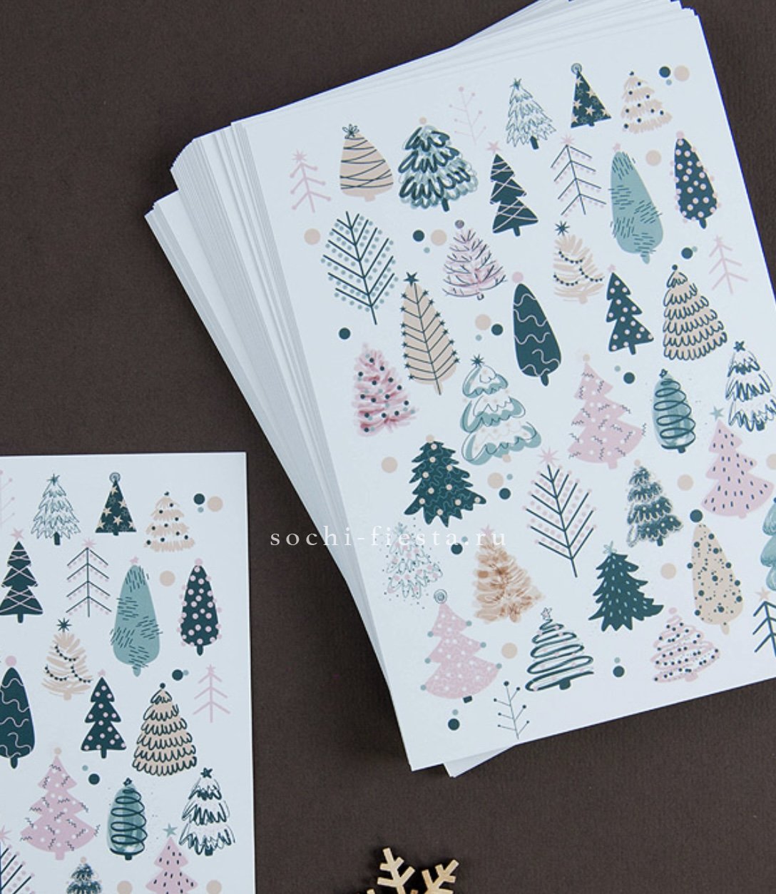 корпоративный новогодний подарок с амариллисом и хвойными ветвями для уральского холдинга