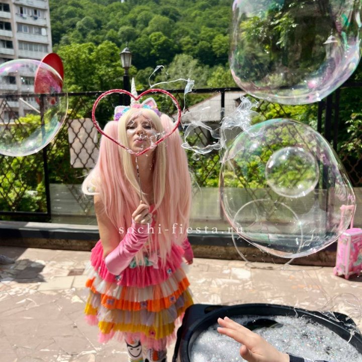 Шоу мыльных пузырей в Екатеринбурге