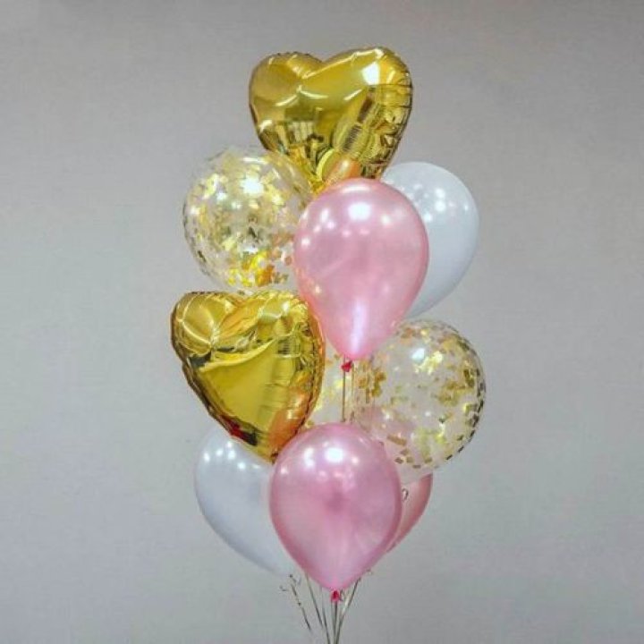 Облако шаров "Рози голд" в Екатеринбурге