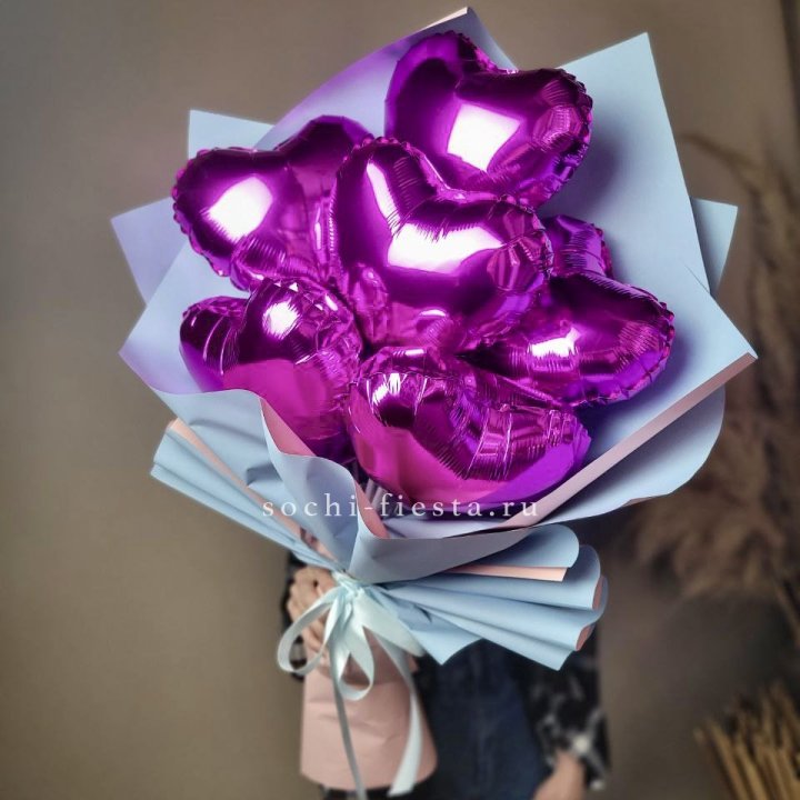 Букет из шаров сердец  в Екатеринбурге