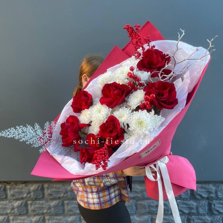 Букет "Яркая зима" в Екатеринбурге