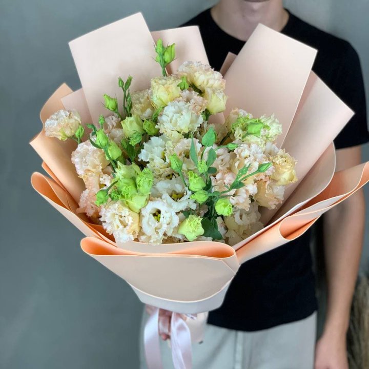 Букет эустом "Крем" в Екатеринбурге