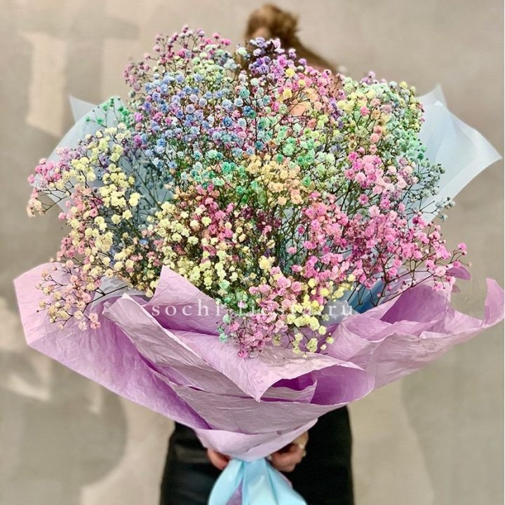 Радужные гипсофилы №2 в Екатеринбурге