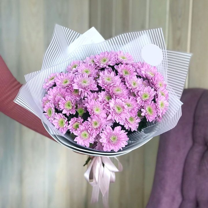 Букет розовых хризантем в Екатеринбурге