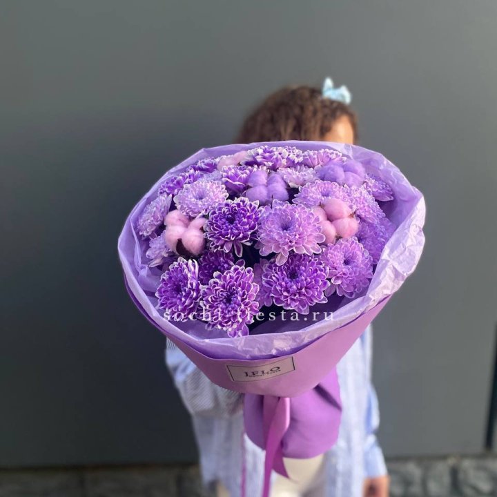 Хризантемы с хлопком в Екатеринбурге