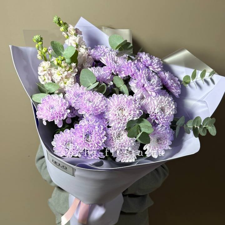 Дуо хризантема и маттиола в Екатеринбурге