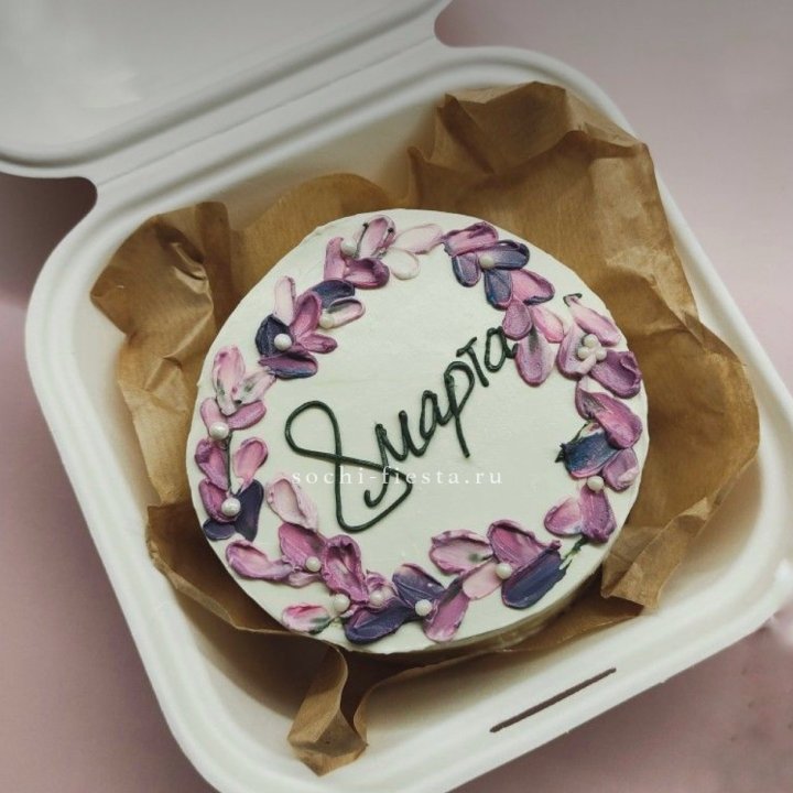Бенто-торт "8 марта цветы"  в Екатеринбурге