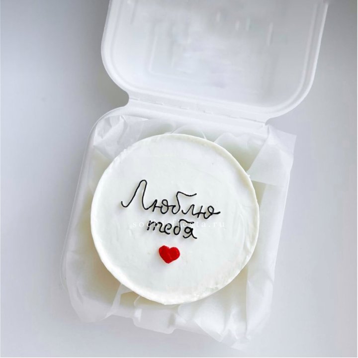 Бенто-торт "Люблю Тебя"  в Екатеринбурге