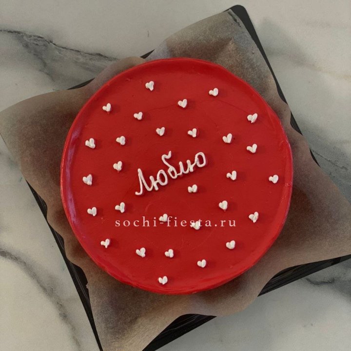 Бенто-торт "Люблю" в Екатеринбурге