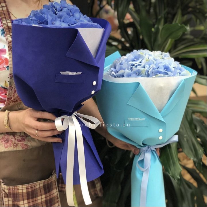 Букет с гортензией с пиджаком в Екатеринбурге
