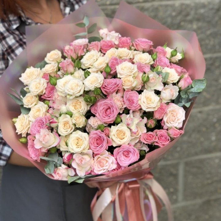 21 кустовая роза в Екатеринбурге