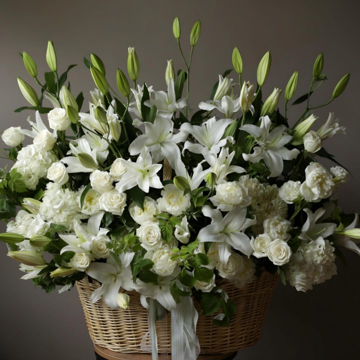 Цветочная корзина макси №3 в Екатеринбурге