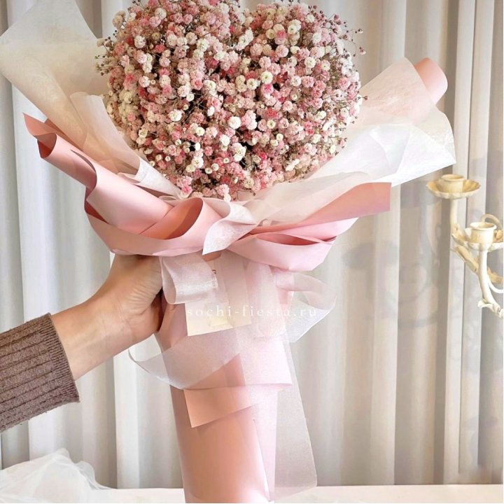 Сердце из гипсофилы  в Екатеринбурге