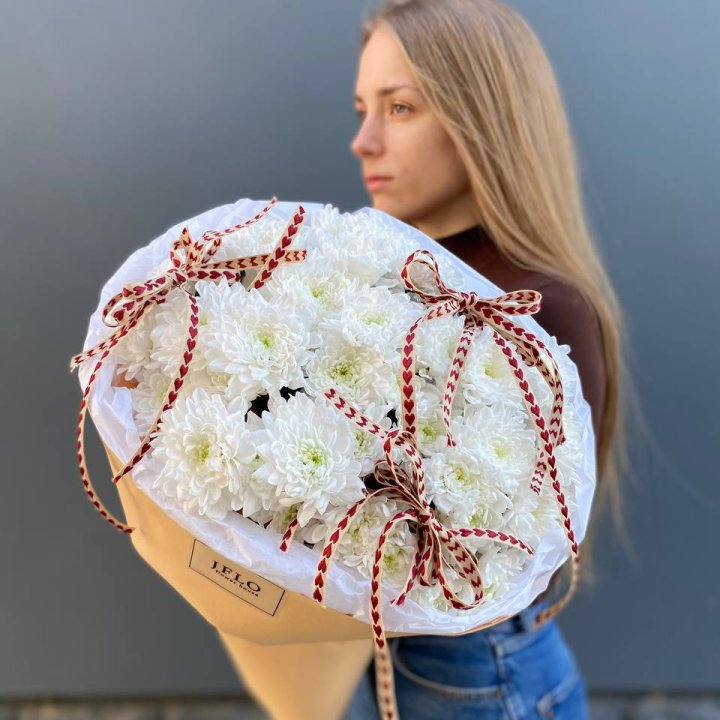 Букет "Хризантемы с любовью" в Екатеринбурге