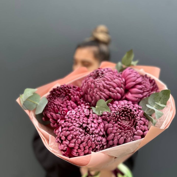 Хризантемы  Бигуди  в Екатеринбурге