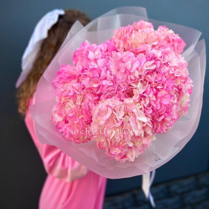 7 ярко розовых гортензий в Екатеринбурге