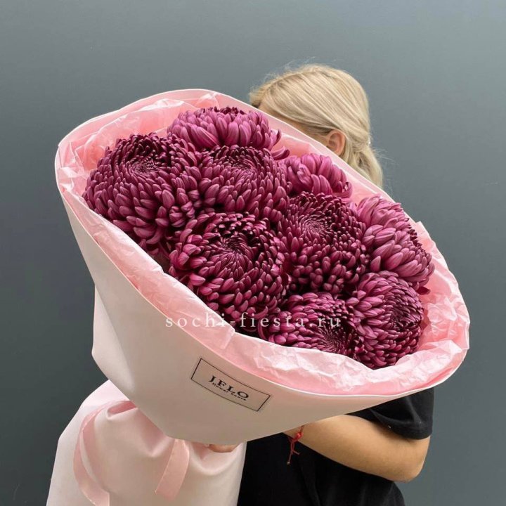 9 хризантем бигуди в Екатеринбурге