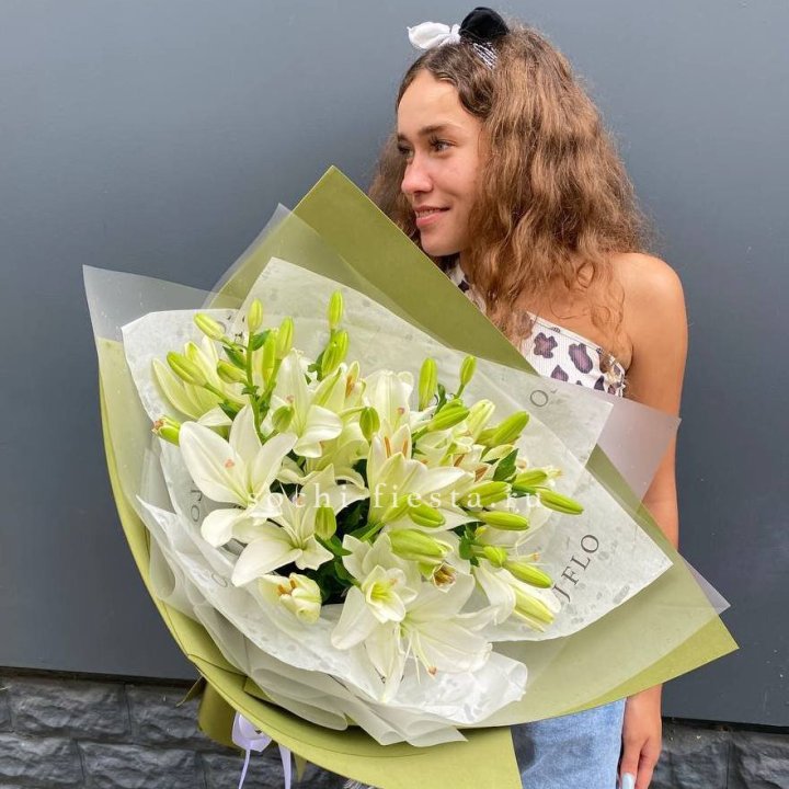 Букет  лилий "Изумруд" в Екатеринбурге