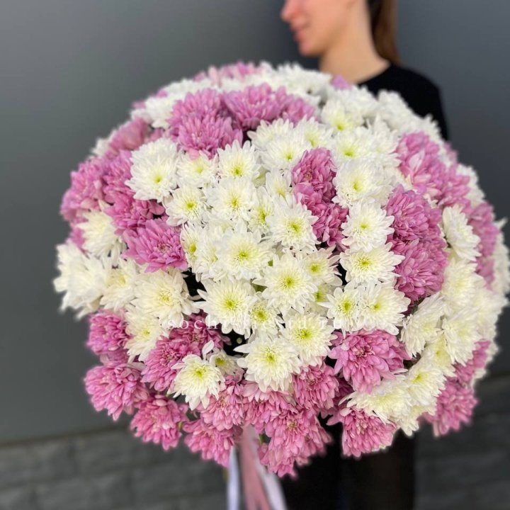  Букет 25 хризантем микс в Екатеринбурге