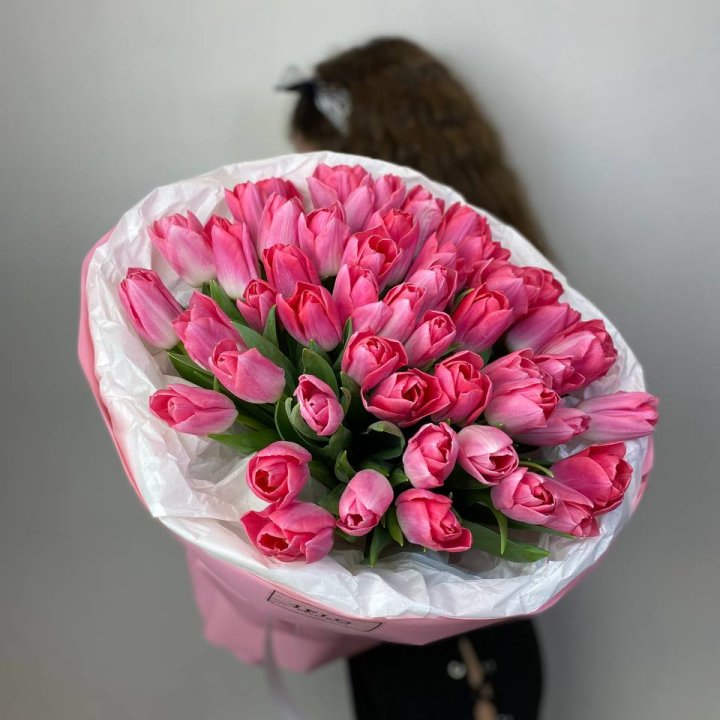 51 розовый тюльпан "Рози" в Екатеринбурге