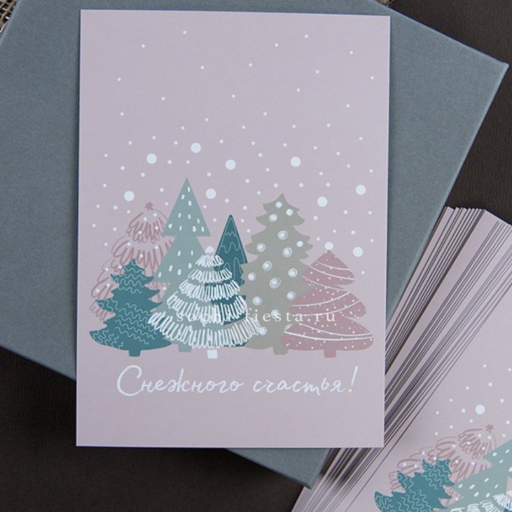 Открытка к букету "Снежного счастья" в Екатеринбурге