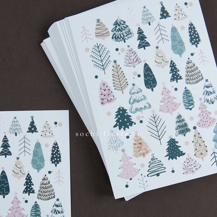 Открытка к букету "Елки" в Екатеринбурге