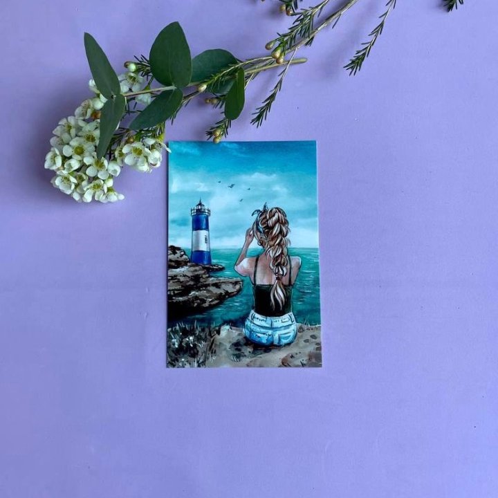 Открытка к букету "Океан" в Екатеринбурге