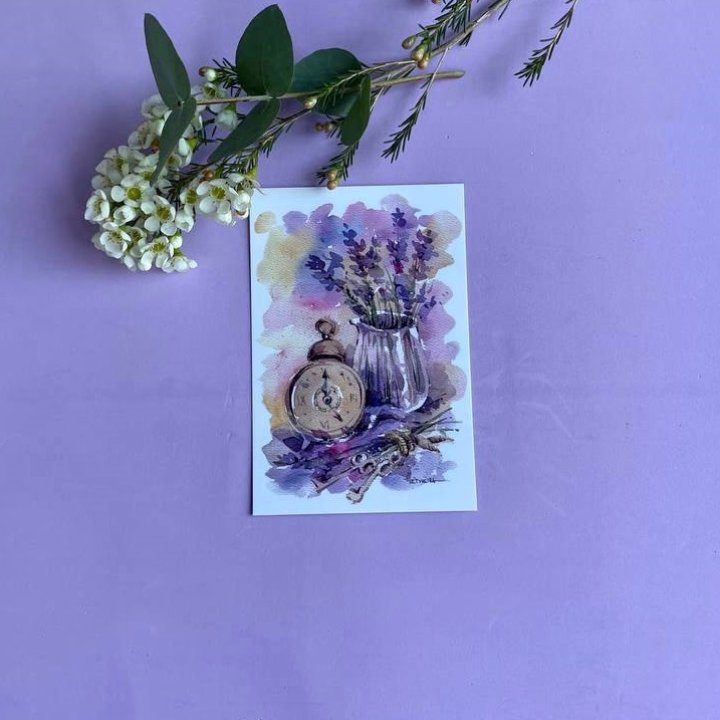 Открытка к букету "Часы" в Екатеринбурге