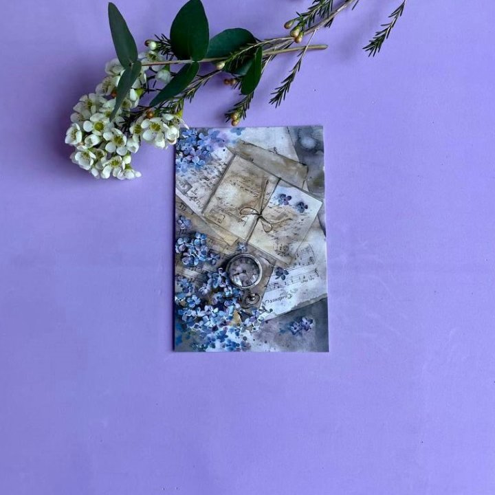 Открытка к букету "Время" в Екатеринбурге