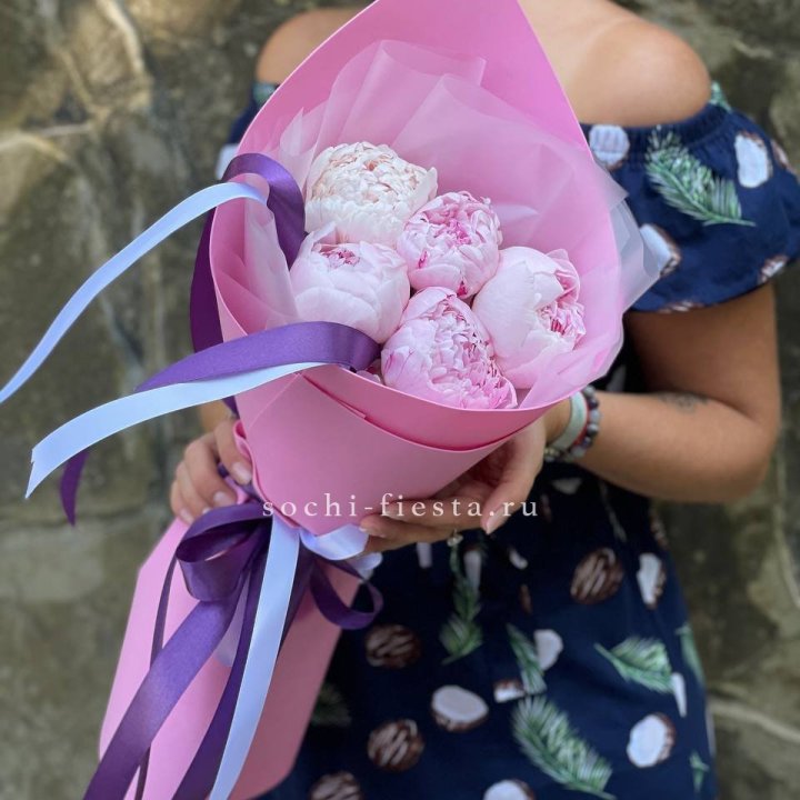 Букет пионов "НАЙ" в Екатеринбурге