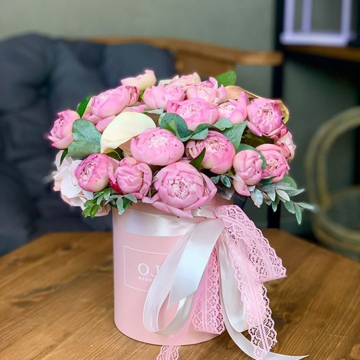 Композиция с пионами №1 в Екатеринбурге