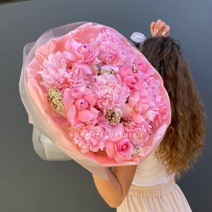  Букет с пионами "Пинки" в Екатеринбурге
