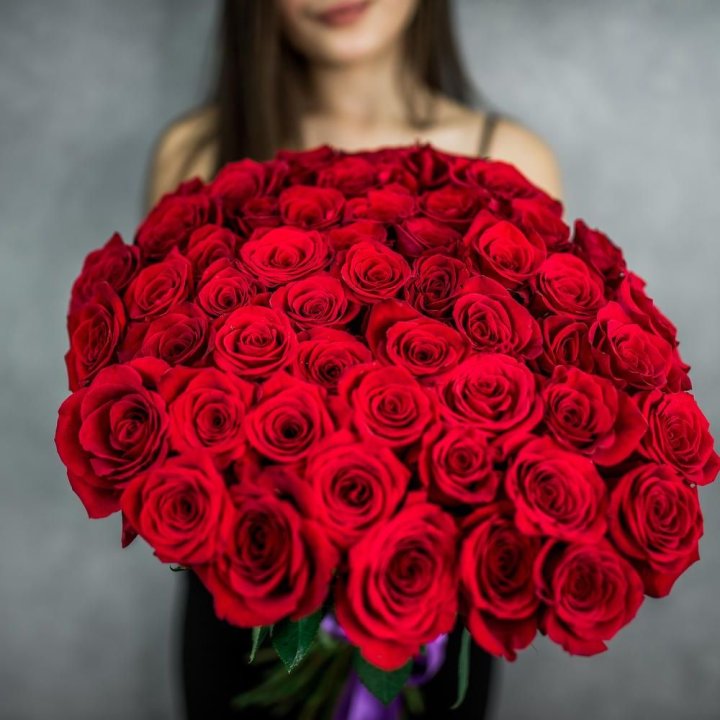 51 красная роза в Екатеринбурге