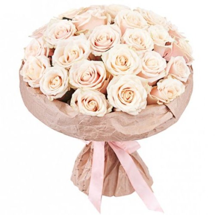 25 кремовых роз "Craft" в Екатеринбурге