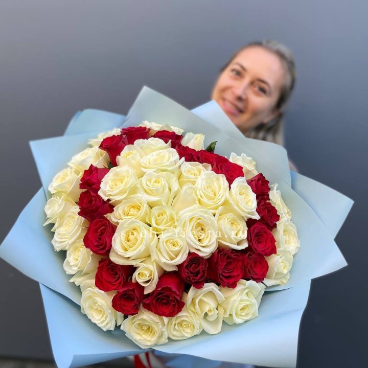 51 роза "Сердце" в Екатеринбурге