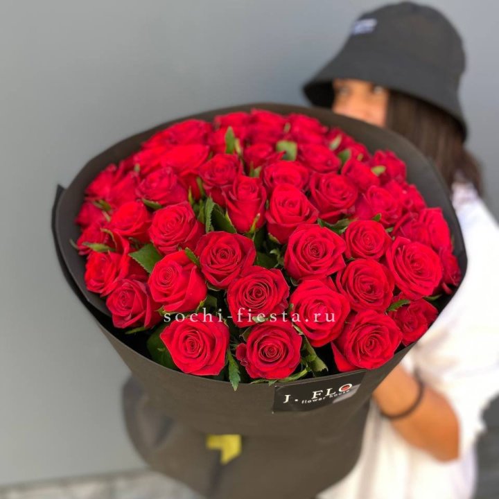 51 роза "Блек" в Екатеринбурге