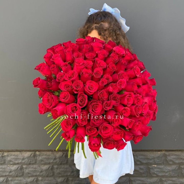 101 красная роза в Екатеринбурге
