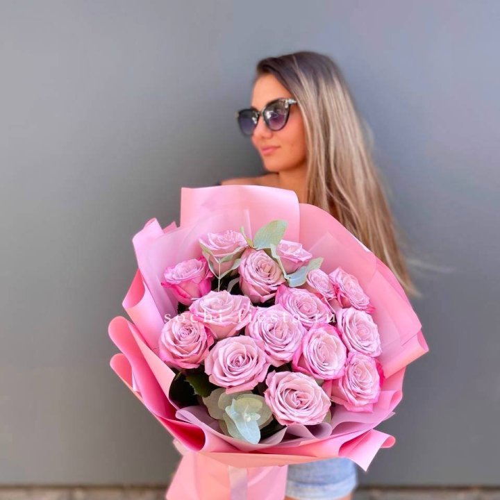 Букет розовых роз 2 в Екатеринбурге