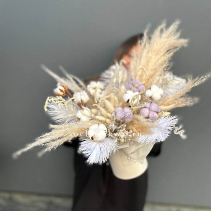 Авторский бокс с сухоцветами №3 в Екатеринбурге