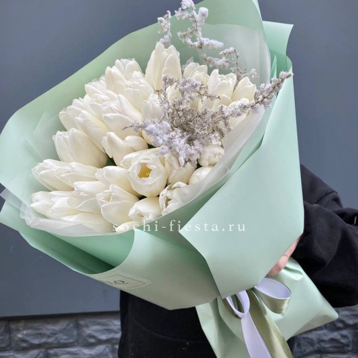 Букет белых тюльпанов "Бьянко" в Екатеринбурге